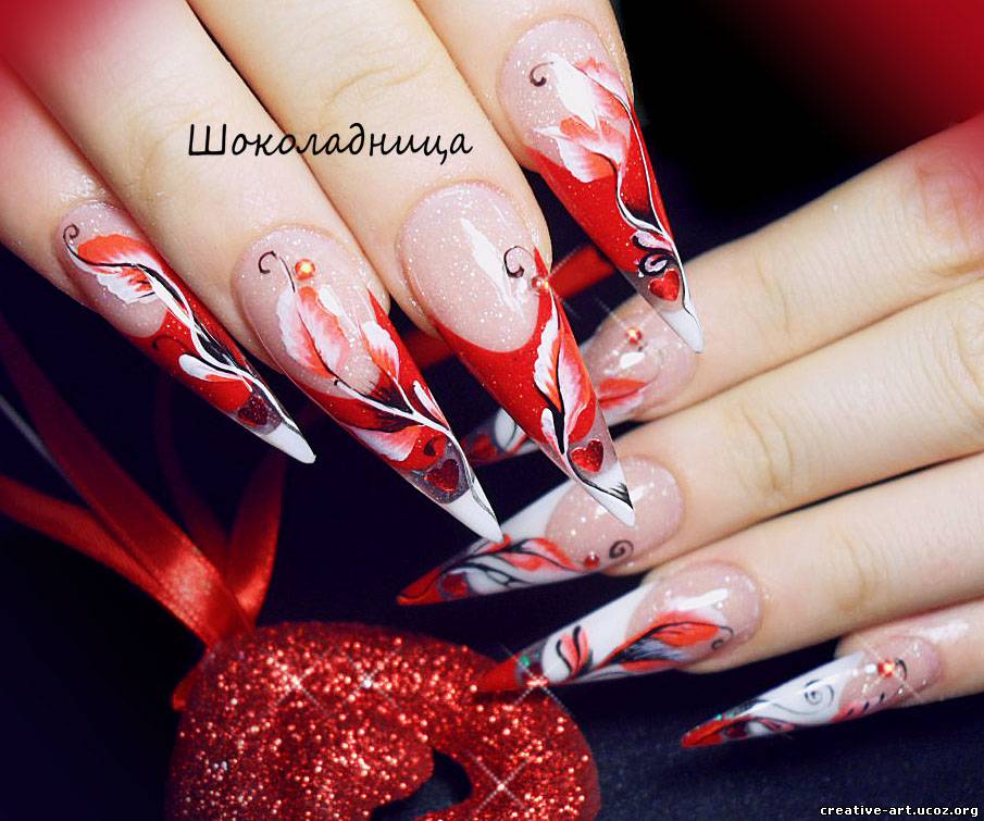 Nail design "шоколадница" - фотоальбомы - красивые ноготки.
